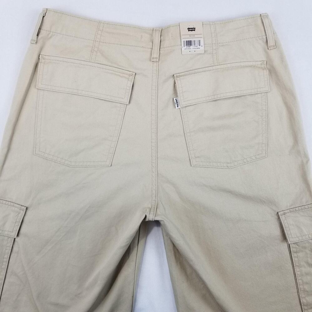 Levi's 94 Baggy Cargo Pants Women's 30x30 Loose Adjustable Hem Utility NWT Tan - Picture 6 of 14